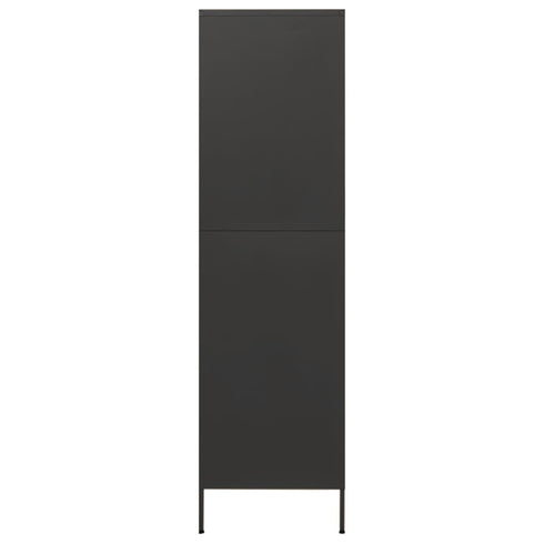 Flores - Wardrobe Anthracite 900 x 500 x 1800 mm Steel